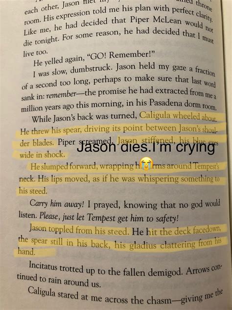 did jason grace die.